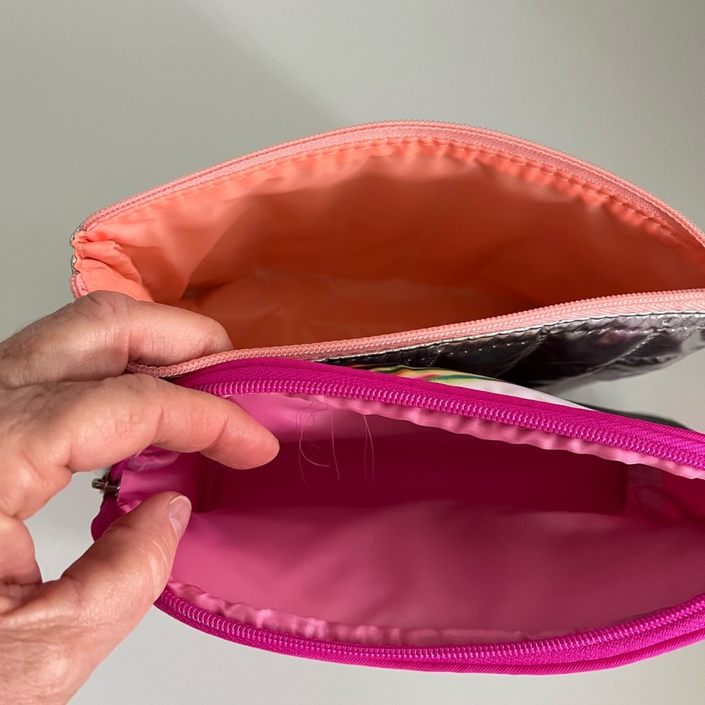 Brand New Clinique Silver and Multicolor Cosmetic Bags - Picture 3 of 5